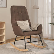 Schommelstoel taupe 70x79x101 cm