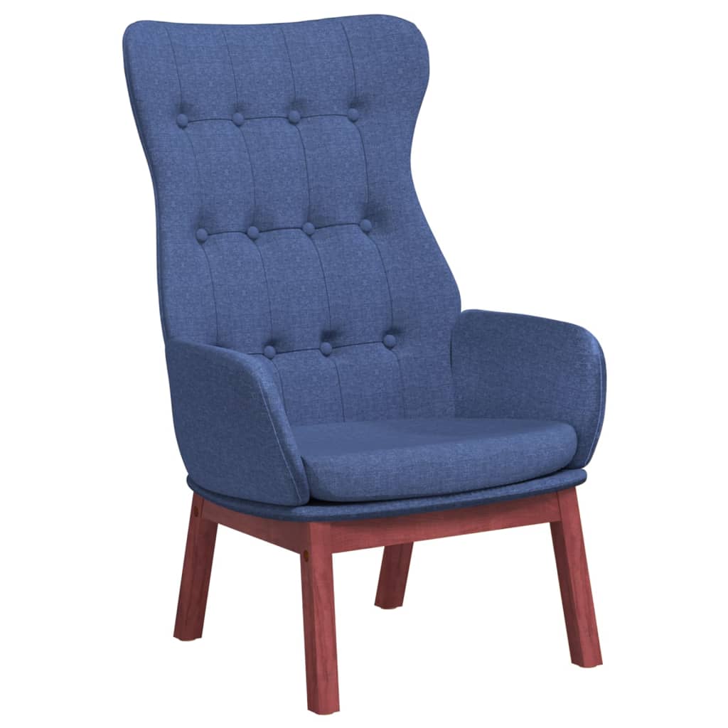 Relaxstoel stof blauw