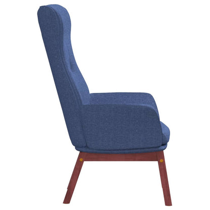 Relaxstoel stof blauw