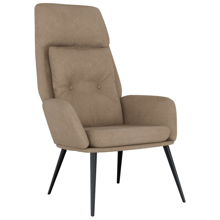 Relaxstoel kunstsuède taupe