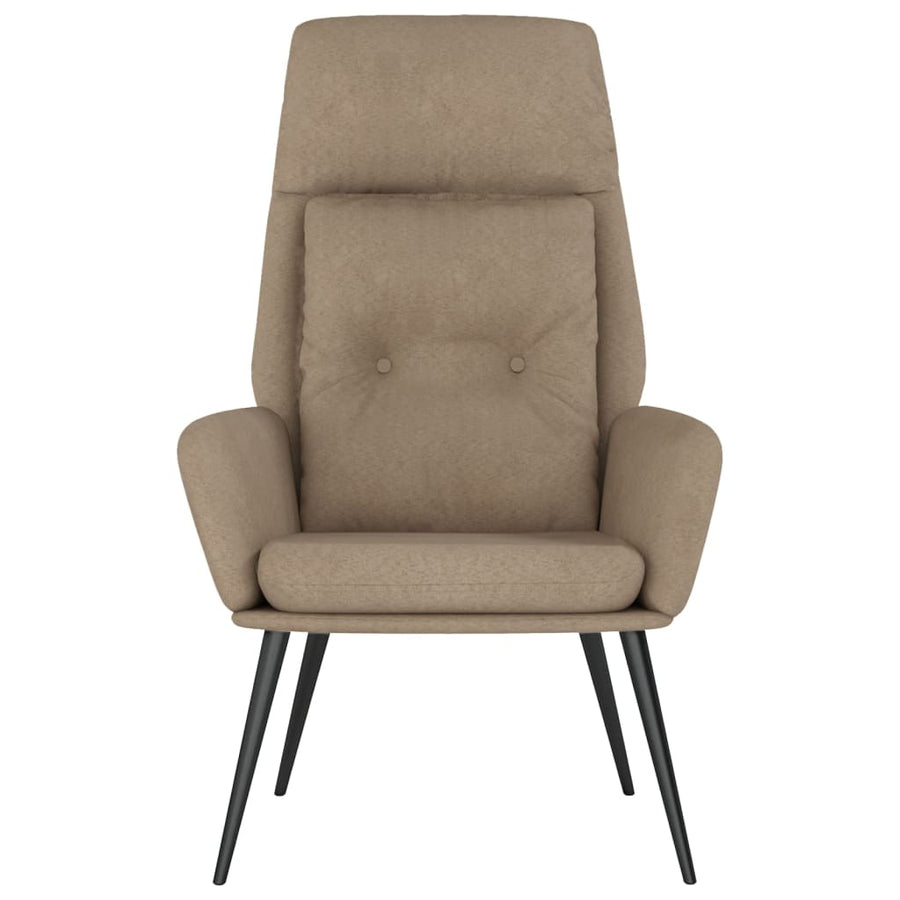 Relaxstoel kunstsuède taupe
