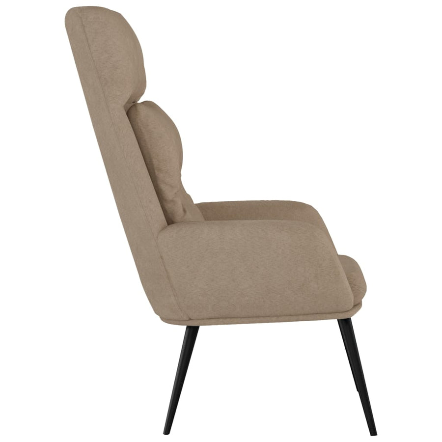 Relaxstoel kunstsuède taupe