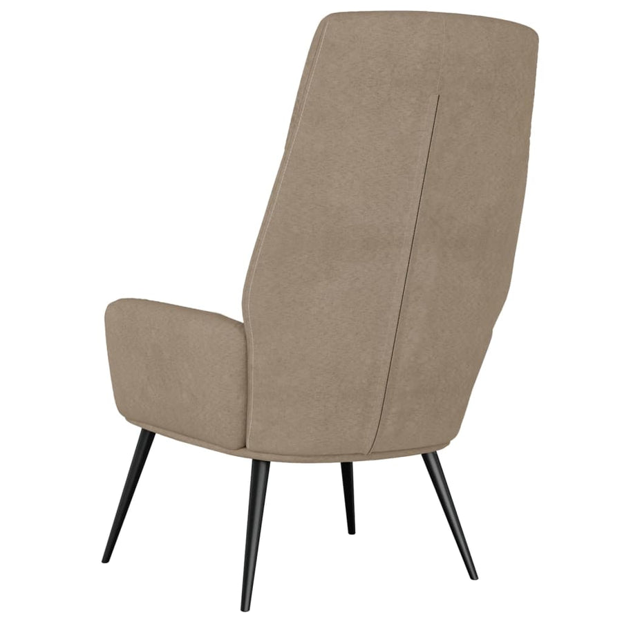 Relaxstoel kunstsuède taupe