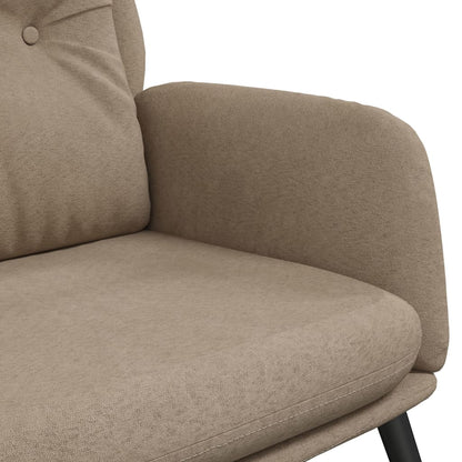 Relaxstoel kunstsuède taupe