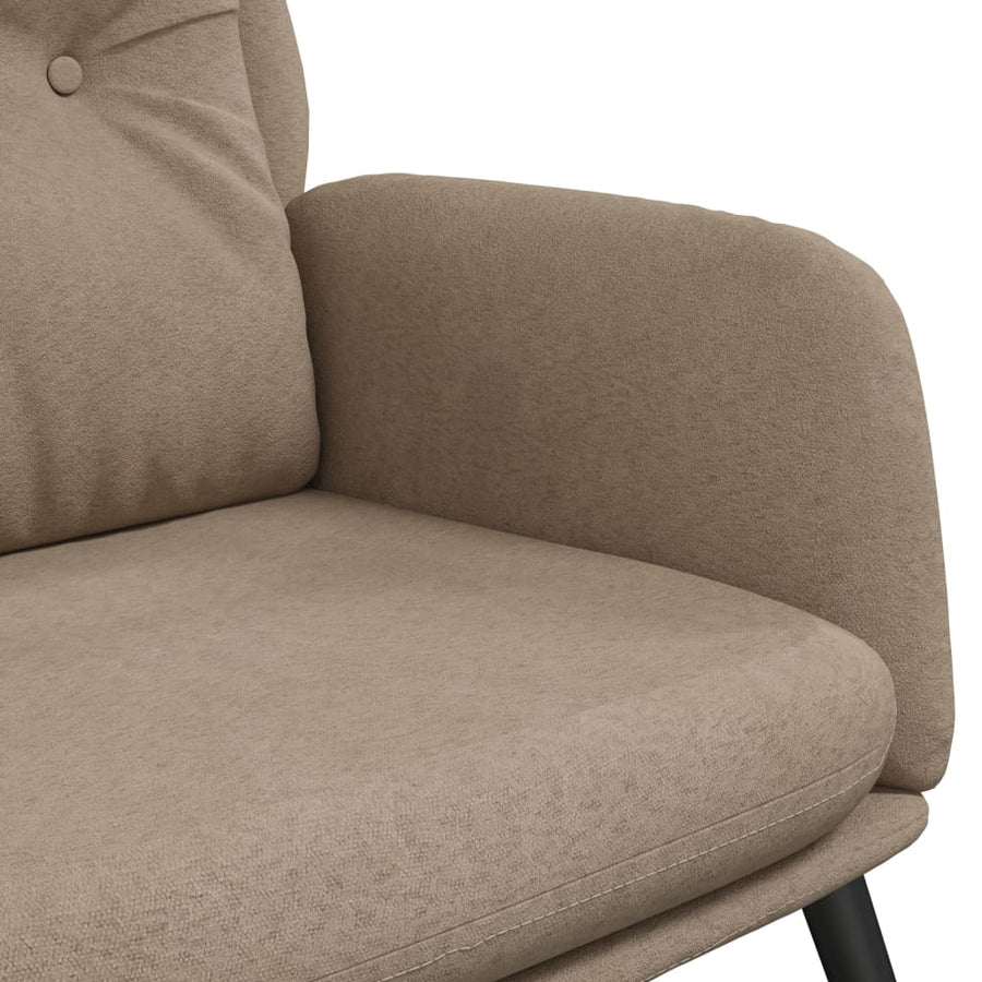 Relaxstoel kunstsuède taupe