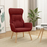 Relaxstoel wijnrood 70x77x94 cm