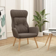 Relaxstoel stof 70x77x94 cm taupe