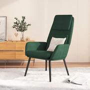 Relaxstoel 70x77x98 cm donkergroen stof