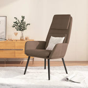 Relaxstoel stof 70x77x98 cm taupe
