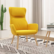 Relaxstoel fluweel 70x77x98 cm mosterdgeel