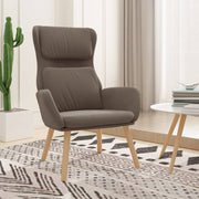 Relaxstoel fluweel bruin 70x77x98 cm