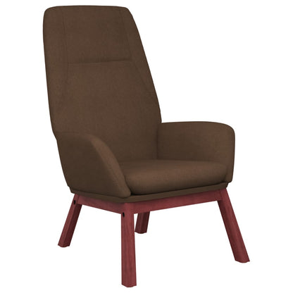 Relaxstoel stof bruin