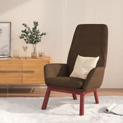 Relaxstoel stof bruin 70x77x94 cm