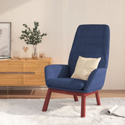 Relaxstoel stof blauw 70x77x94 cm