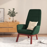 Relaxstoel stof donkergroen 70x77x94 cm