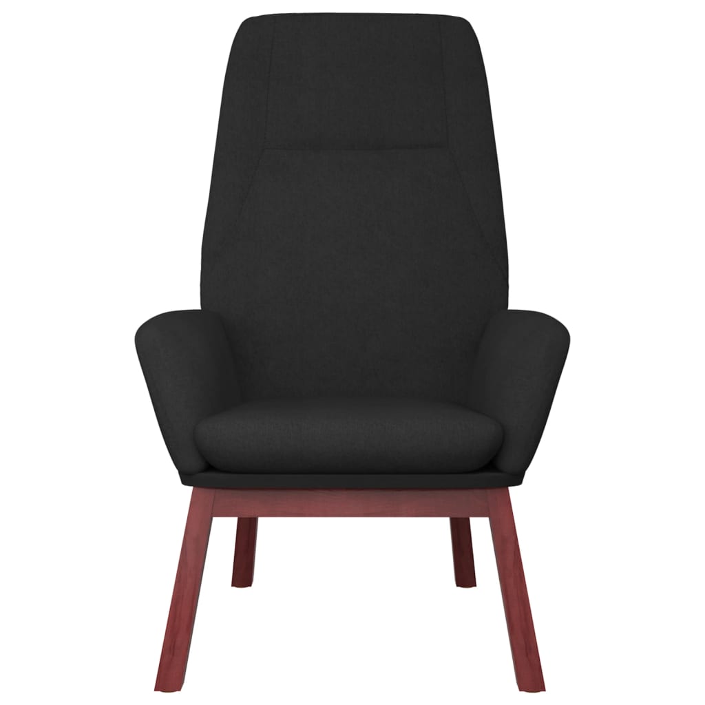 Relaxstoel stof zwart Zwart