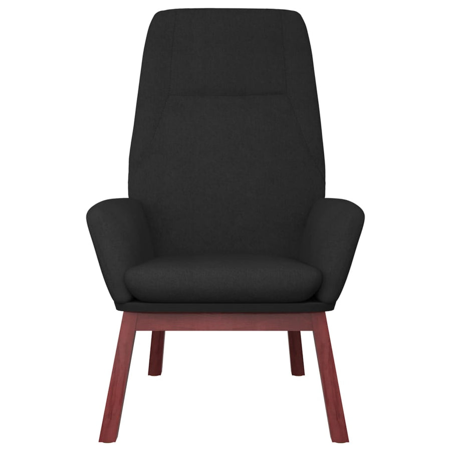 Relaxstoel stof zwart Zwart