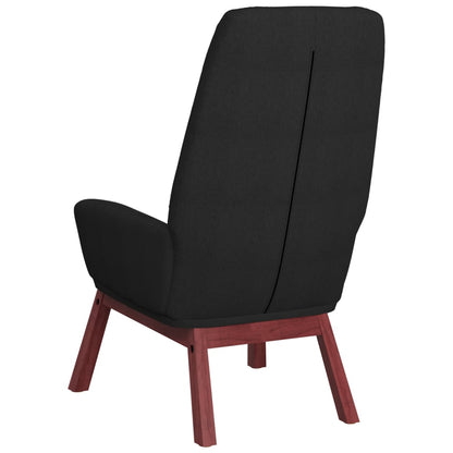 Relaxstoel stof zwart Zwart