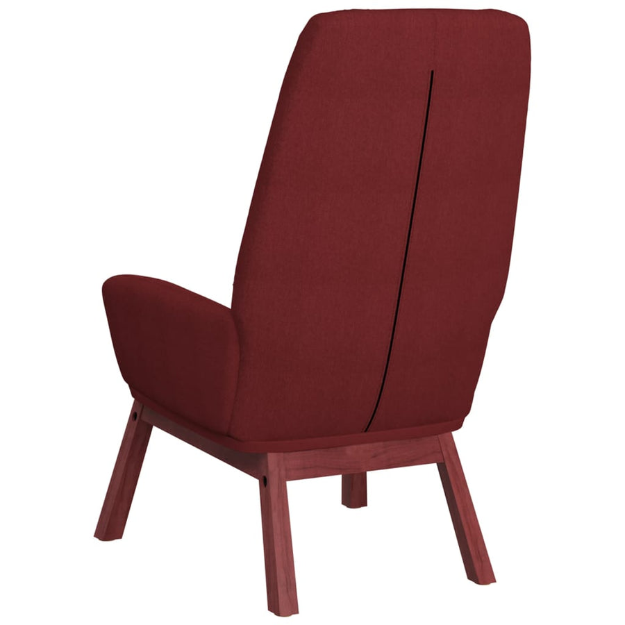 Relaxstoel stof wijnrood