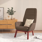 Relaxstoel 70x77x94 cm stof taupe