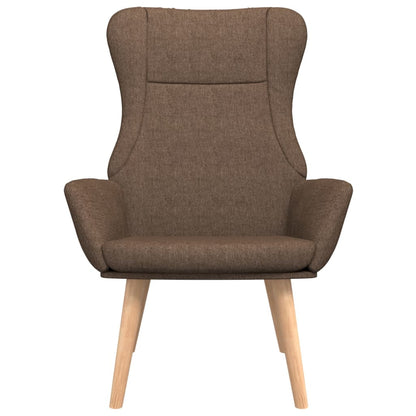 Relaxstoel stof bruin