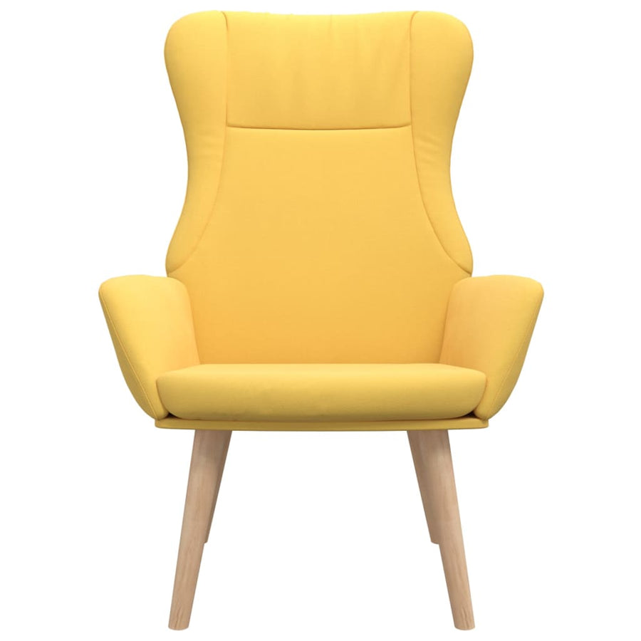Relaxstoel stof mosterdgeel 1 Geel