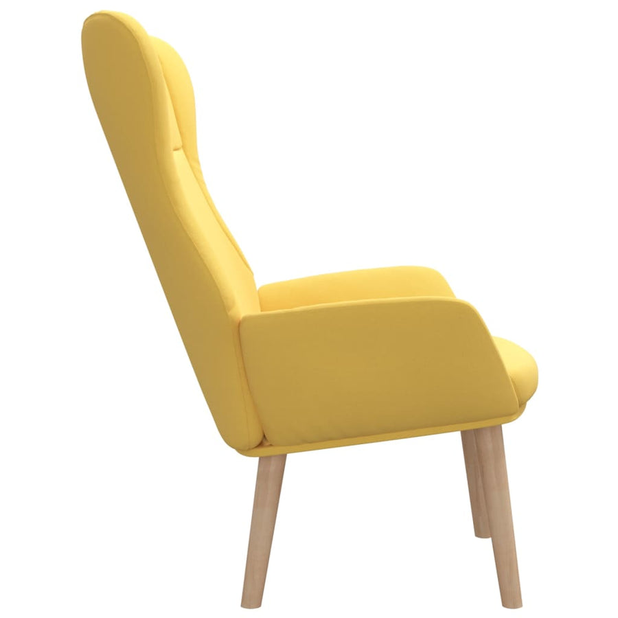 Relaxstoel stof mosterdgeel 1 Geel