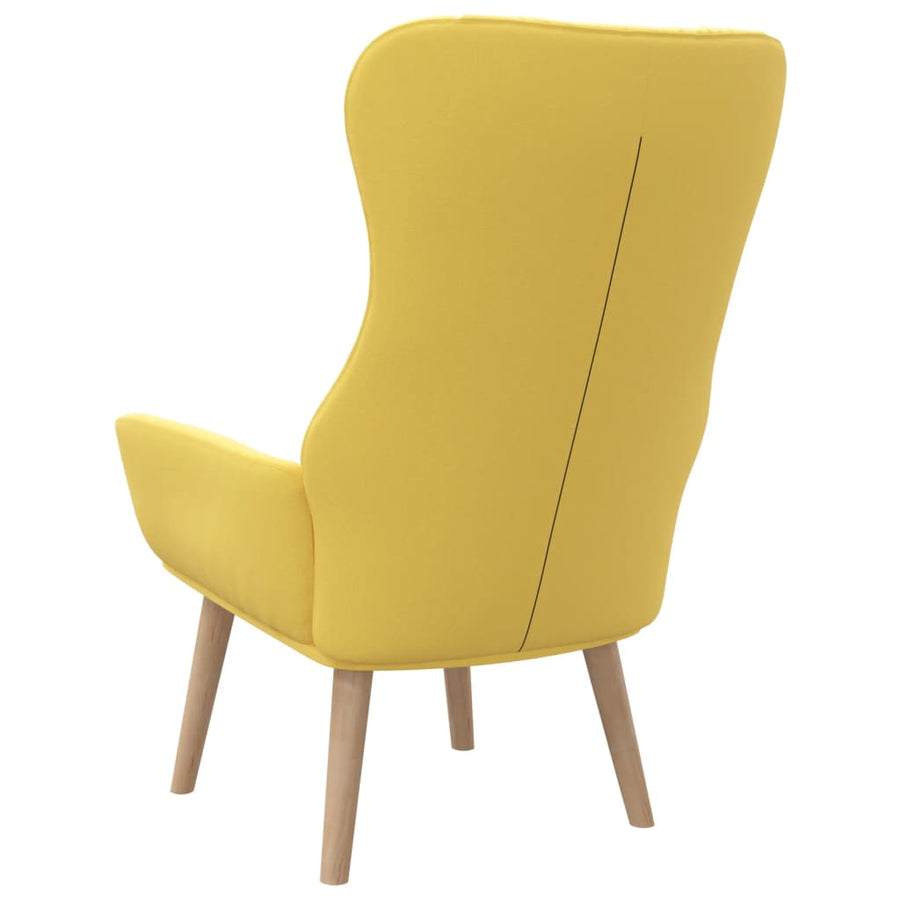 Relaxstoel stof mosterdgeel 1 Geel