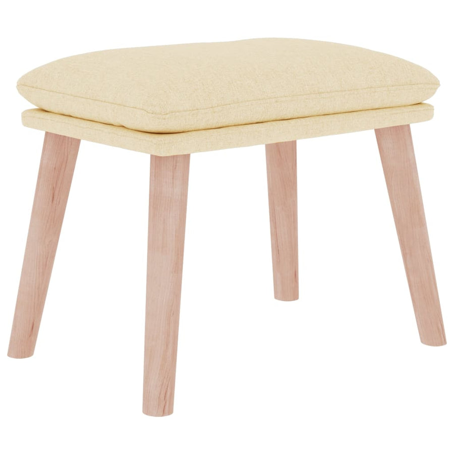 Voetenbank 45X29,5X35 Cm Stof Kleurig Crème