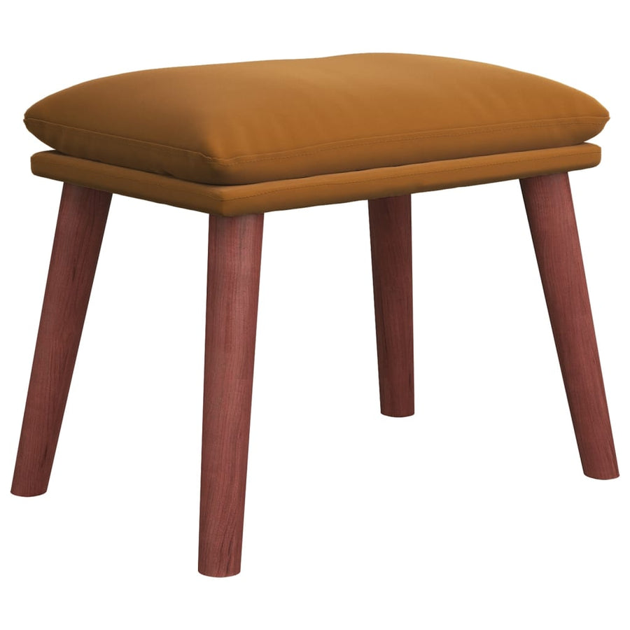 Voetenbank 45X29,5X35 Cm Fluweel Donkerbruin