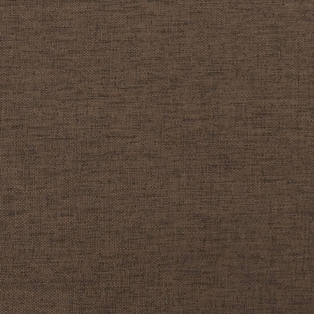Voetenbank 45X29,5X35 Cm Stof En Kunstleer Donkerbruin