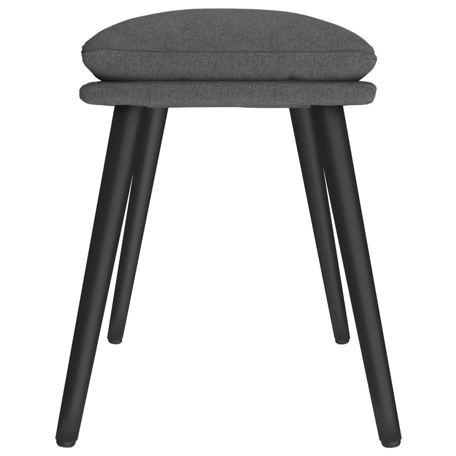 Voetenbank 45X29,5X35 Cm Stof Donkergrijs
