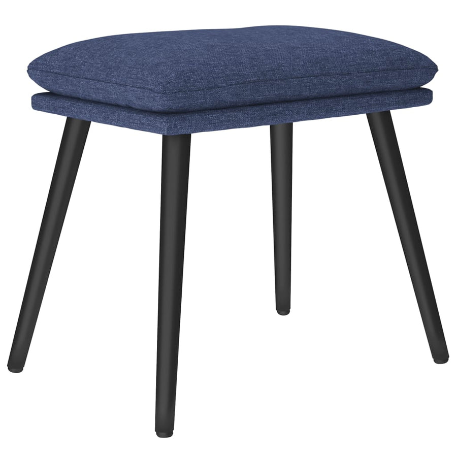 Voetenbank 45X29,5X35 Cm Stof Blauw