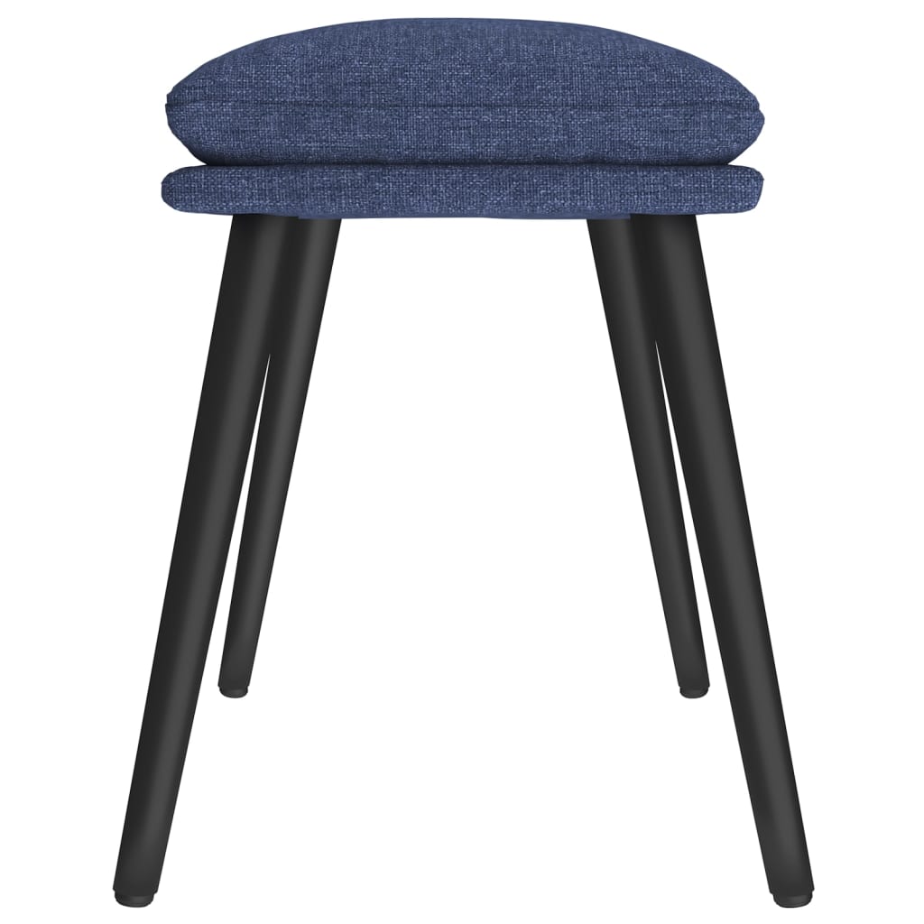 Voetenbank 45X29,5X35 Cm Stof Blauw