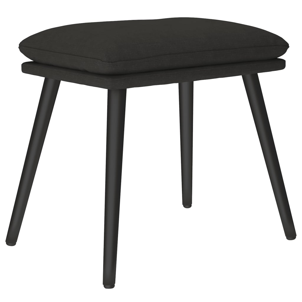 Voetenbank 45X29,5X35 Cm Stof Zwart