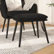 Voetenbank 45x29.5x35 cm stof zwart