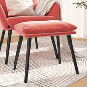 Voetenbank fluweel roze 45x29,5x35 cm