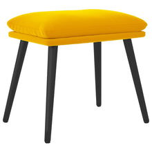 Voetenbank 45X29,5X35 Cm Fluweel Mosterdgeel