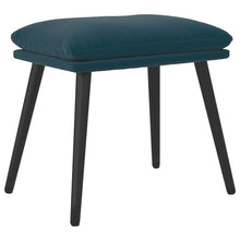 Voetenbank 45X29,5X35 Cm Fluweel Blauw