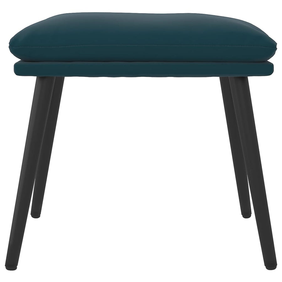 Voetenbank 45X29,5X35 Cm Fluweel Blauw