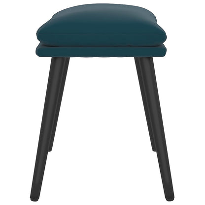 Voetenbank 45X29,5X35 Cm Fluweel Blauw