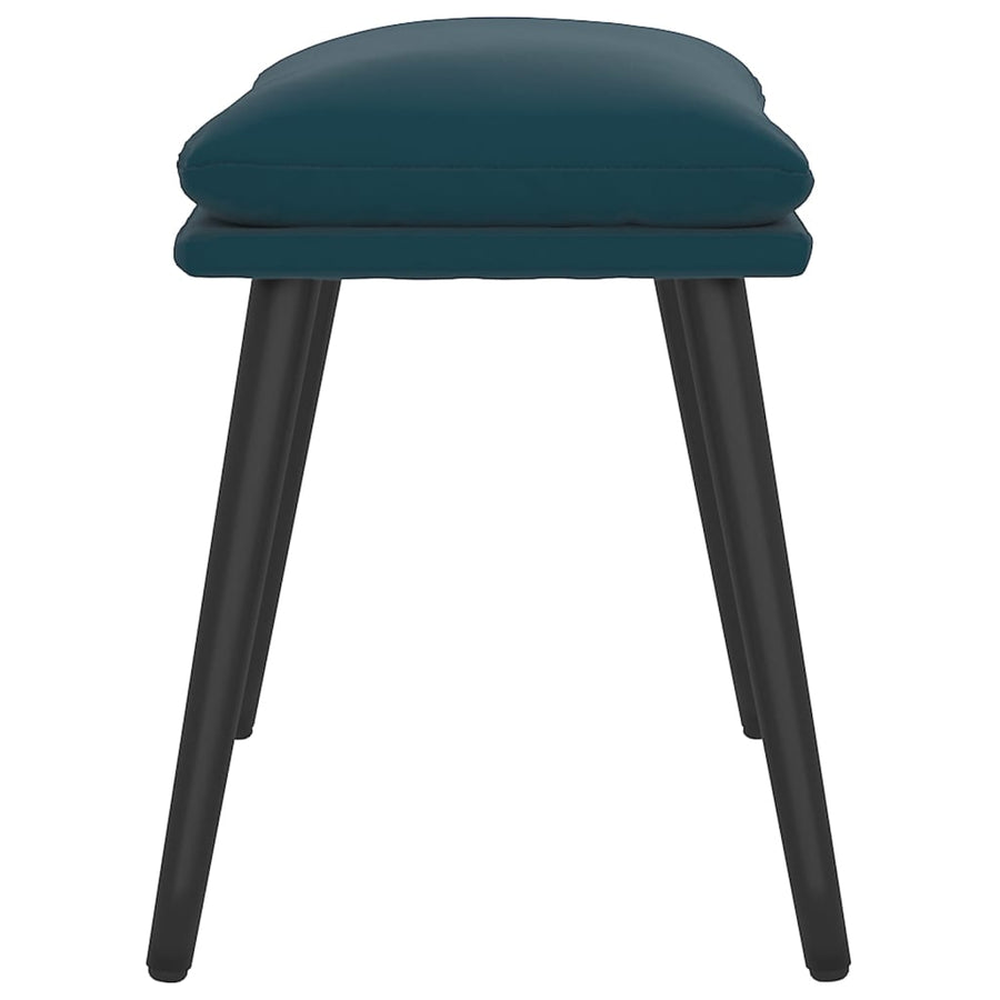Voetenbank 45X29,5X35 Cm Fluweel Blauw