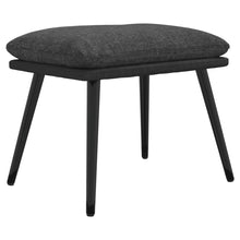 Voetenbank 45X29,5X35 Cm Stof En Kunstleer Donkergrijs
