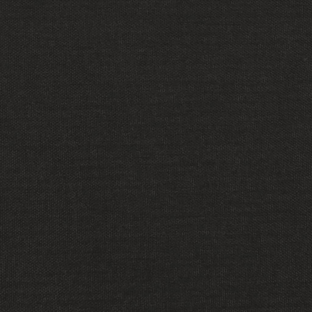 Voetenbank 45X29,5X35 Cm Stof En Kunstleer Zwart