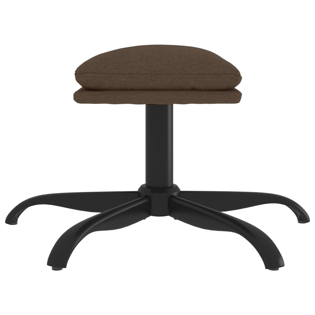 Voetenbank 60X60X36 Cm Stof Bruin