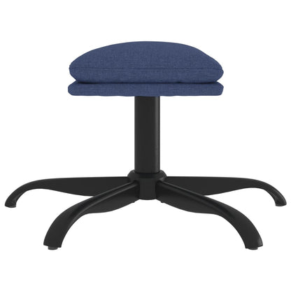 Voetenbank 60X60X36 Cm Stof Blauw