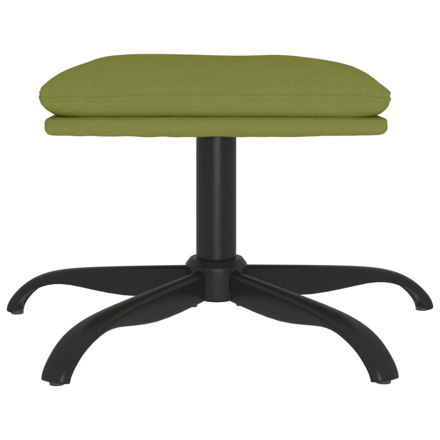 Voetenbank 60X60X36 Cm Fluweel Lichtgroen