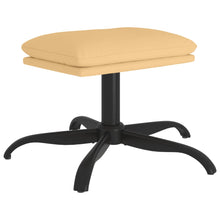 Voetenbank 60X60X36 Cm Microvezelstof Kleurig crème