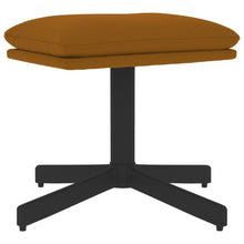 Voetenbank 60X60X36 Cm Fluweel Bruin