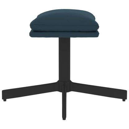 Voetenbank 60X60X36 Cm Fluweel Blauw